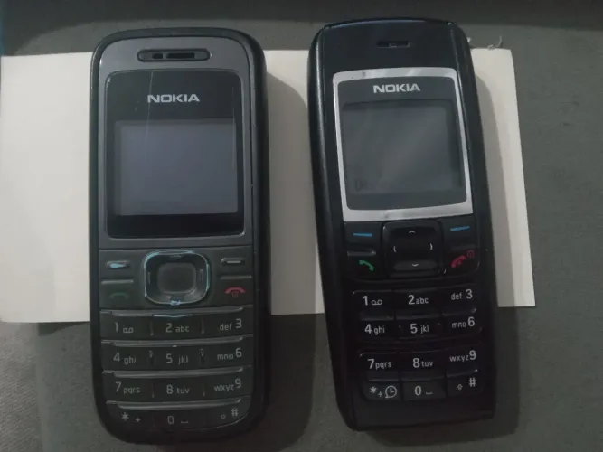 Celulares Nokia 1208 e Nokia 1600 (usados) .funcionando.