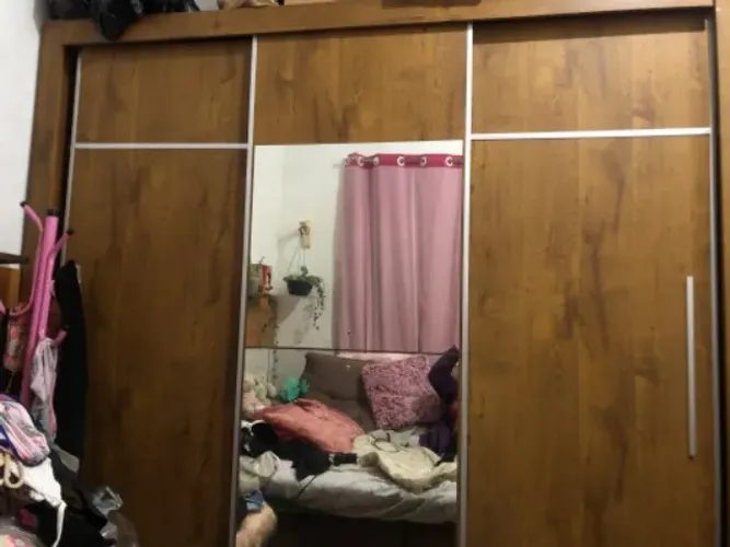 Armário de quarto 3 portas- gaveta trilho reforçado