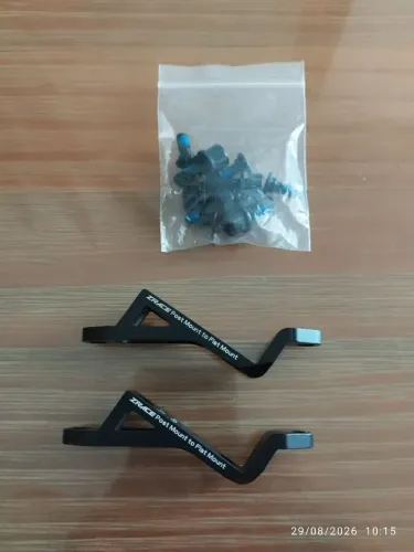 Par adaptador pinça freio post mount para flat mount