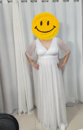 Vestido c/detalhes de brilho tamanho GG 