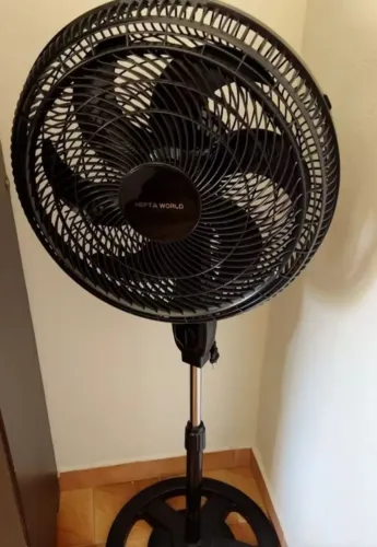 Ventilador De Coluna De Chão Turbo Vento Forte 3 Velocidades 110v/220v