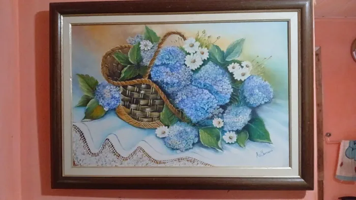Quadro de Hortênsias.