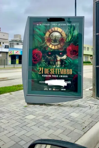 Guns N' Roses Mega Pôster 1,80x1,20 Envio Ou Retira Em Curitiba