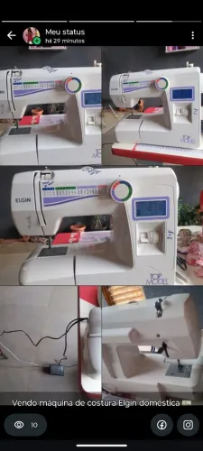 Máquina de costura Elgin doméstica