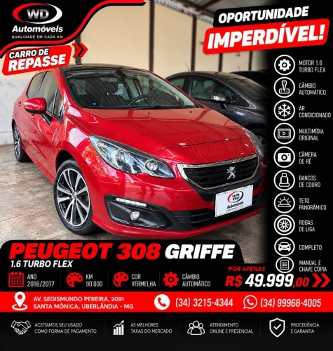 Peugeot 308 Griffe 1.6 Turbo Flex 16V 5P Aut. 2017