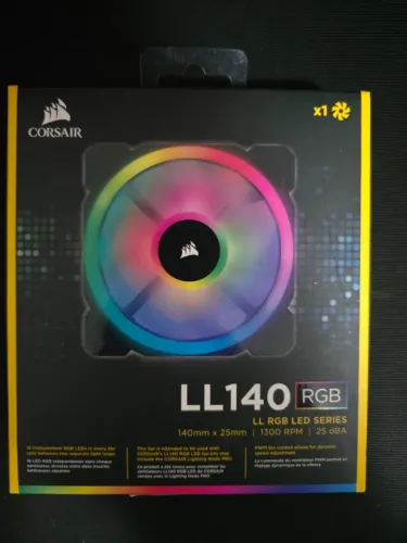 Kit 4x Ventoinha Corsair LL140 RGB 140mm PWM - LL RGB LED Series