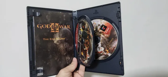Playstation 2 Completo c/ manual god of war II greatest hits PS2