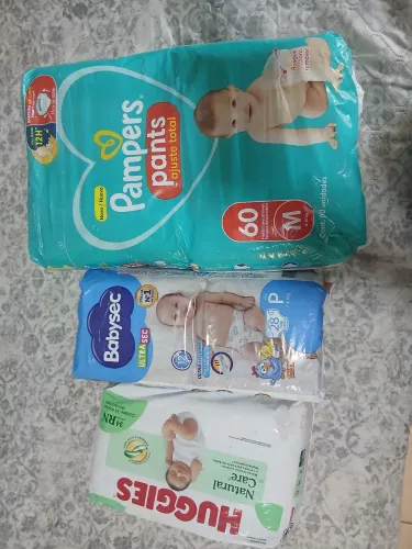 Cha de fraldas  3 pacotes 