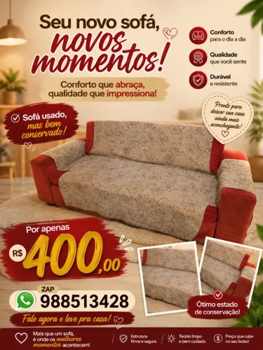 Sofá bem conservado