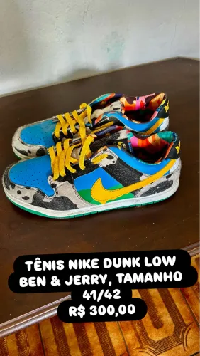 TÊNIS NIKE DUNK LOW BEN & JERRY, TAMANHO 41/42