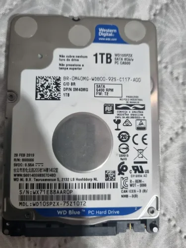HD 2,5 1TB Western Digital