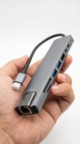 Hub USB Tipo C 8 Portas - FRETE GRÁTIS