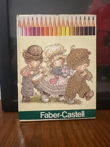 Lápis de Cor Vintage Caixa 36 cores Faber-Castell raríssima Década de 80 
