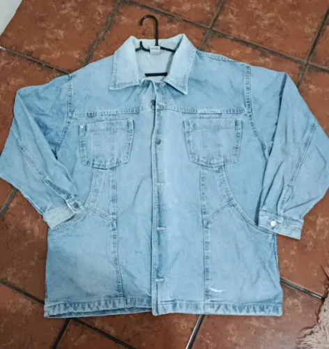 Jaqueta jeans vintage serve até 52