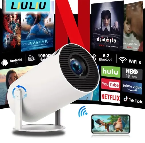 Projetor 4K HD 150 Polegadas Celular, Xbox, PS, Pc, Wifi HY300 Pro Magcubic