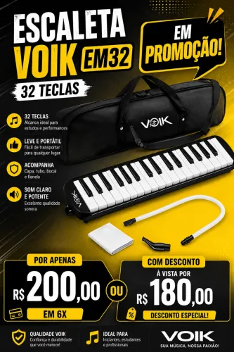 Escaleta melódica 32 teclas promoção