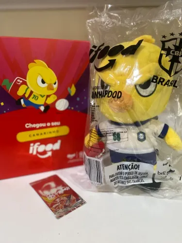 Canarinho Ifood Copa 1958 Lacrado com caixa e figurinha