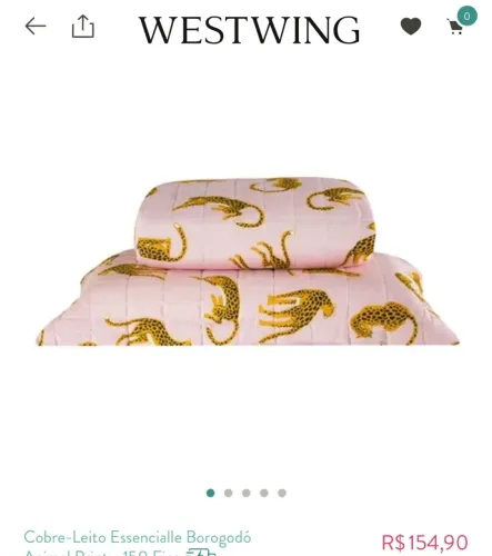 Colcha e porta travesseiro de solteiro novíssimo da Westwing