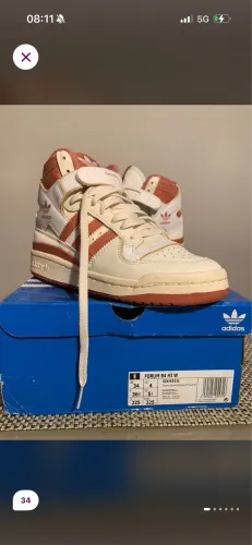 Adidas fórum 84 hi branco / magic earth
