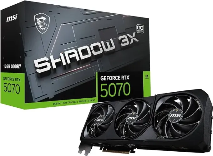 RTX 5070 MSI Shadow triple fan 12GB LACRADA NA CAIXA