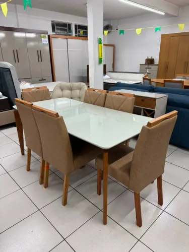 Mesa De Jantar 6 Cadeiras Entrega Rápida