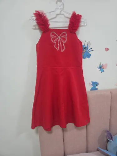 Vestido infantil vermelho tam. 16