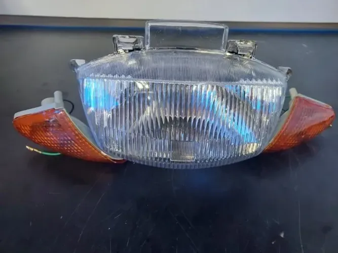 Bloco óptico de farol completo com piscas para Honda Biz 100