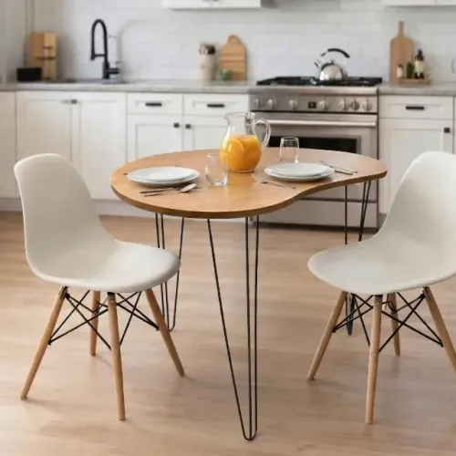 Mesa Orgânica 90x60 2 Lugares Jantar Home Office Escrivaninha 
