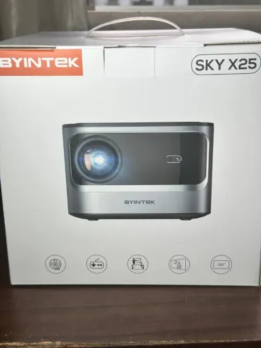 Projetor BYINTEK X25 Novo ! Lacrado ! Autofoco 900 ANSI Smart Wifi Full HD suporta 4K