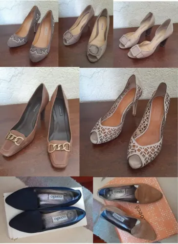 7 Pares Sapatos Corello Originais Femininos Tam. 34 - sapatos sociais e sapatilhas