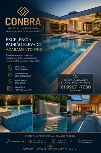 Construímos Sua Piscina com Técnica, Acabamento e Excelência