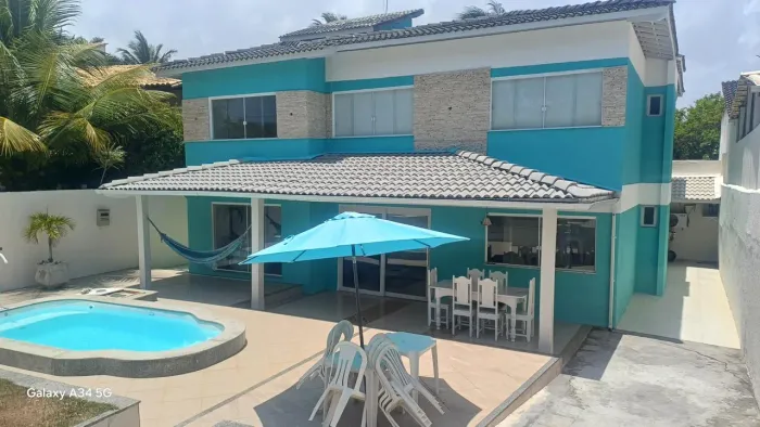 Casa para Locação em Lauro de Freitas, Vilas Do Atlântico, 5 dormitórios, 2 suítes, 5 banh