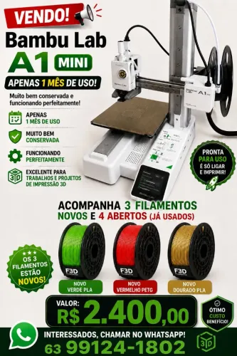 Vendo impresora 3D bambu lábi mini