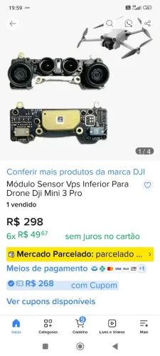 Sensor VPS Inferior Drone DJI Mini 3