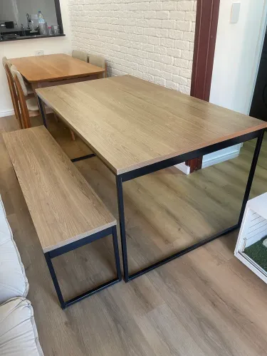 Vendo kit mesa + banco estilo industrial