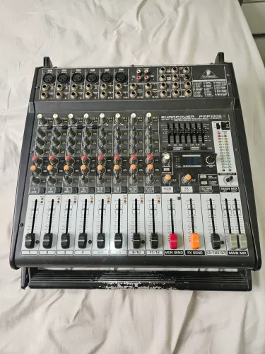 Mesa Amplificada Behringer PMP1000 - Impecável (Pronta p/ Banda ou Igreja)