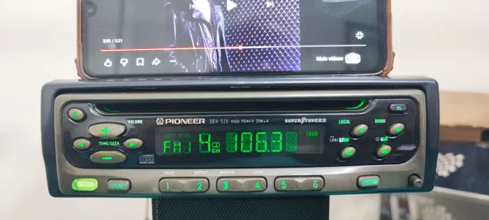 Radio Cd Pioneer Deh-525 Com Bluetooth (346/323/436)