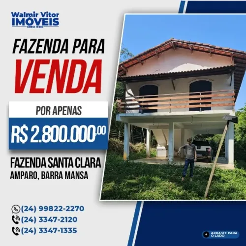 Vendo Sitio amplo em Amparo BM