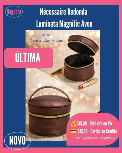 Nova: Nécessaire Redonda Avon Luminata Magnific