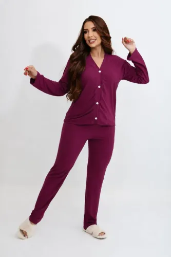 PIJAMA LONGO FEMININO SUEDE ATACADO