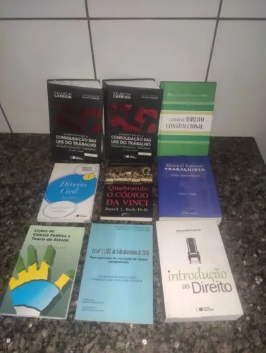 SUPER LOTE DE LIVROS DE DIREITO + OAB + DIVERSOS