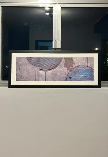 Quadro Concreto Calçada Estilo Industrial