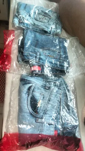Bermudas jeans sem elastano 