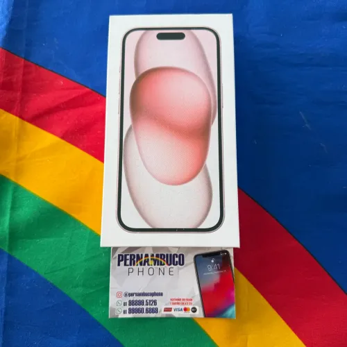 iPhone 15 rose lacrado+NF 