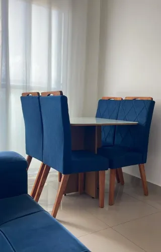 Conjuntos de mesa de vidro mais mais 4 cadeiras