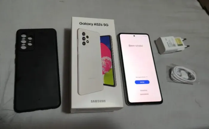 Smartphone Samsung Galaxy A52 Branco - Funcionando perfeitamente