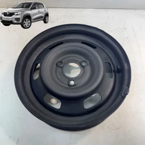 Roda Ferro Aro 14 Renault Kwid 2018 2019 2020 Original Preto