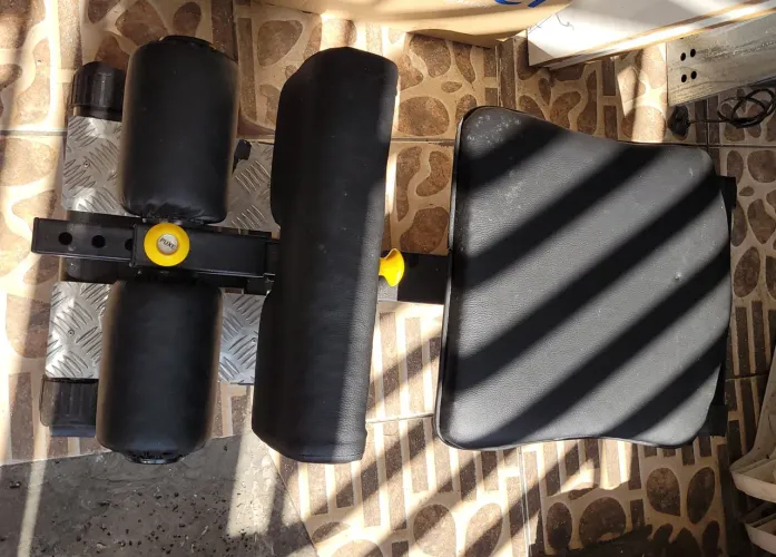 prancha abdominal profissional e barra para flexões