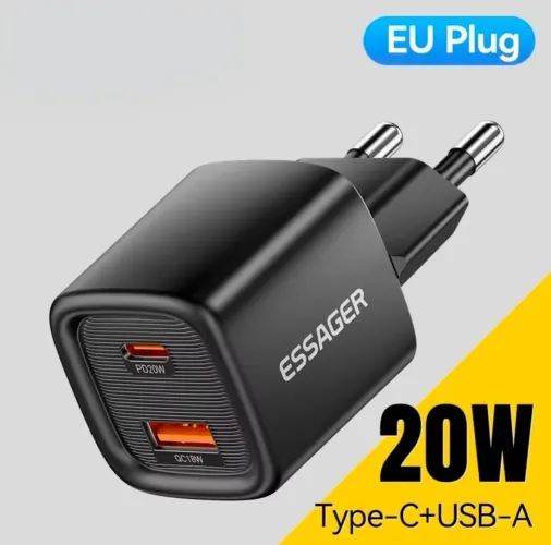Carregador 20W Essager Original, ES - CD54 (Novo)
