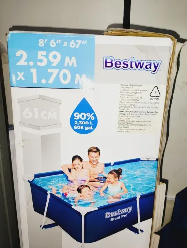 Piscina estruturada aço e PVC 2.300l 170x259x61cm bestway